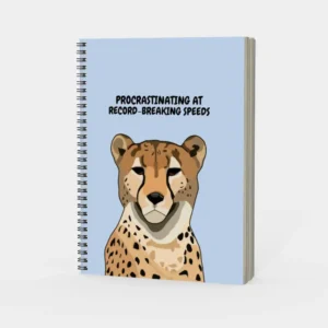 Procrastinating at Record-Breaking Speeds Spiral Notebook