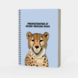 Procrastinating at Record-Breaking Speeds Spiral Notebook
