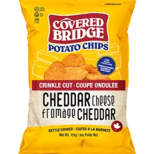 Covered Bridge Cheddar Crinkle Cut Chips