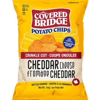 Covered Bridge Cheddar Crinkle Cut Chips