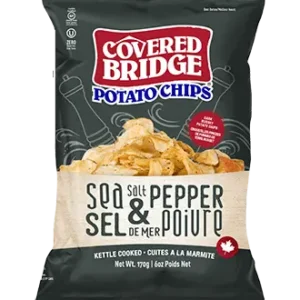 Covered Bridge Sea Salt & Cracked Pepper Chips