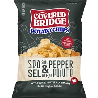 Covered Bridge Sea Salt & Cracked Pepper Chips