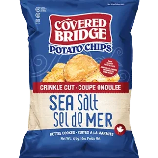 Covered Bridge Sea Salt Crinkle Cut Chips