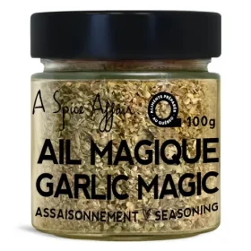 A Spice Affair Garlic Magic All-Purpose Seasoning jar