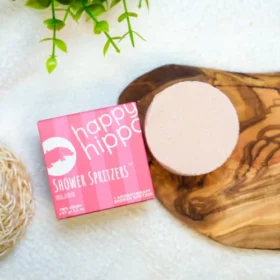 Happy Hippo Bath Co. Individual Shower Spritzer, single 67 g aromatic shower steamer made in Alberta