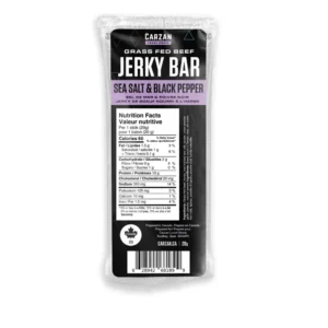 Carzan Local Meats Sea Salt Black Pepper Jerky Bars