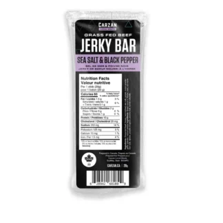 Carzan Local Meats Sea Salt Black Pepper Jerky Bars