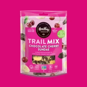 Healthy Crunch Chocolate Cherry Banana Trail Mix bag