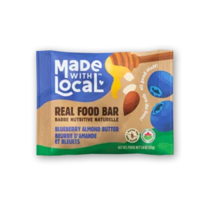 Made with Local – Blueberry Almond Butter Bar