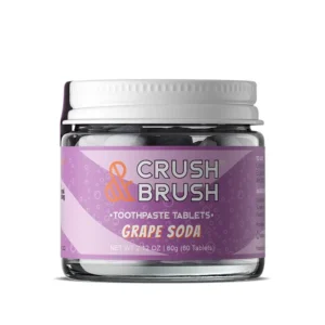 Nelson Naturals Crush & Brush Toothpaste Tablets – Grape Soda 60 g (2.2 oz)