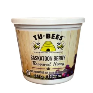 Tu-Bees Flavoured Honey – Saskatoon Berry (375g)