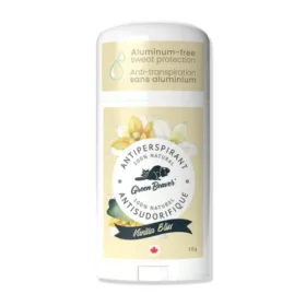 Green Beaver Aluminum-Free Antiperspirant Vanilla Bliss 50g natural deodorant stick made in Ontario