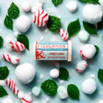 Nova Scotia Fisherman Candy Cane Mint Lip Balm - Image 2