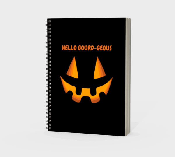 Hello Gourd-geous – Halloween Spiral Notebook