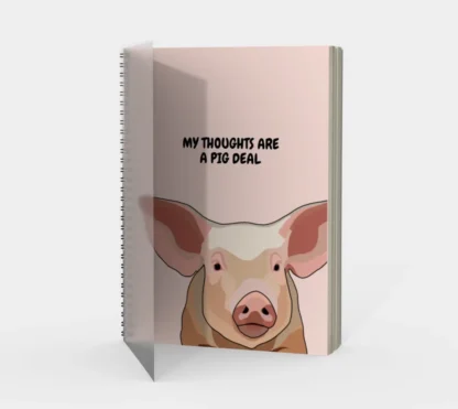 My Thoughts are a Pig Deal – Spiral Notebook - Image 2