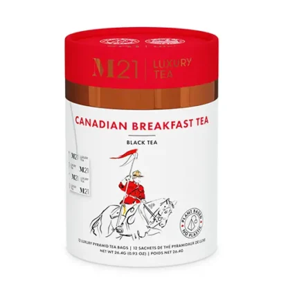 Tega Organic Tea – Canadian Breakfast Luxury Black Tea (24 Bags)