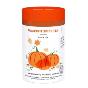 Tega Organic Tea – Pumpkin Spice Luxury Black Tea (24 Bags)