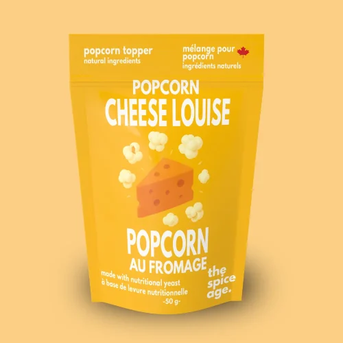 The Spice Age Cheese Louise Popcorn Topper pouch