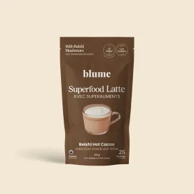 Blume Reishi Hot Cacao Superfood Latte pouch with 30 servings