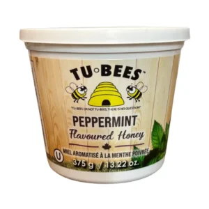 Tu-bees Gourmet Honey Tub – Peppermint (375g)