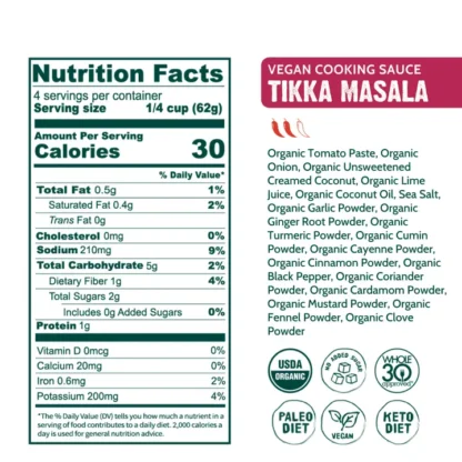 Good Food For Good Organic Tikka Masala Sauce - Image 3