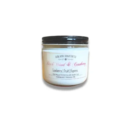 Birch Wood & Cranberry - Holiday Coconut Soy Candle