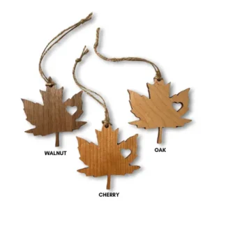 Foxwood Gifts – Maple Leaf Heart Ornament