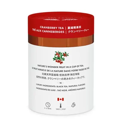 Tega Organic Tea Cranberry Luxury Black Tea (12 Tea Bags) - Image 2