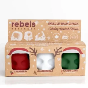 Rebels Refinery – Holiday Skull Lip Balm 3-Pack