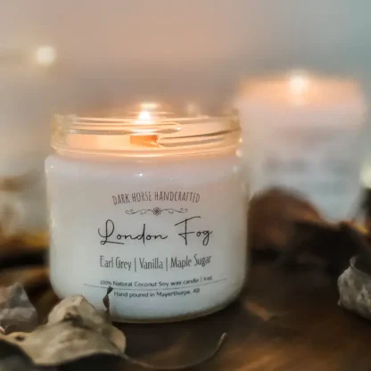 London Fog – Bergamot, Earl Grey & Vanilla Coconut Soy Candle - Image 2