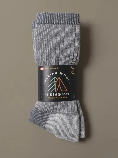 Muttonhead Apparel Merino Mountain Hiking Socks – Grey