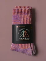 Muttonhead Apparel Merino Mountain Hiking Socks – Orange/Purple