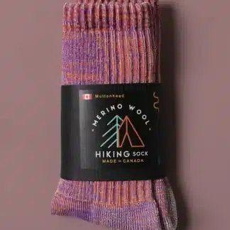 Muttonhead Apparel Merino Mountain Hiking Socks – Orange/Purple