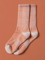 Muttonhead Apparel Merino Mountain Hiking Socks – Orange/Sky - Image 2