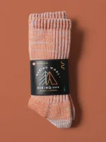 Muttonhead Apparel Merino Mountain Hiking Socks – Orange/Sky