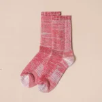 Muttonhead Apparel Merino Mountain Hiking Socks – Red/Blue - Image 2