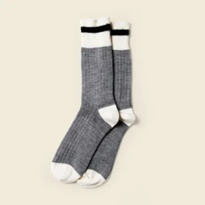 Muttonhead Apparel Mountain Socks – Black Stripe - Image 2