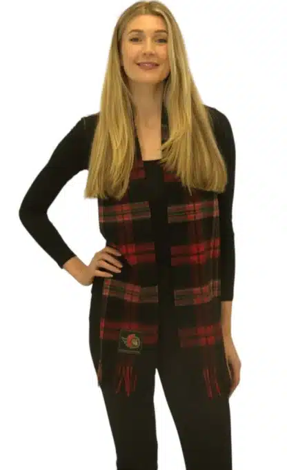 Patrick King Woollen Company – Ottawa Senators Lambswool Scarf Extra Long - Image 2