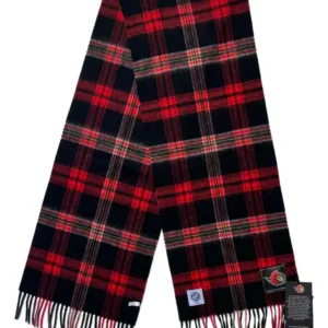 Patrick King Woollen Company – Ottawa Senators Lambswool Scarf Extra Long