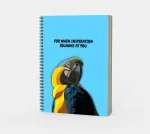 When Inspiration Squawks at You Spiral Notebook