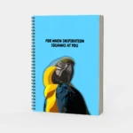 When Inspiration Squawks at You Spiral Notebook