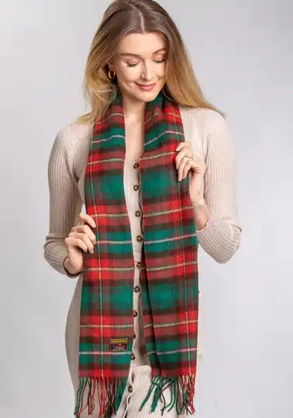 Patrick King Woollen Company – Prince Edward Island Lambswool Tartan Scarf - Image 2