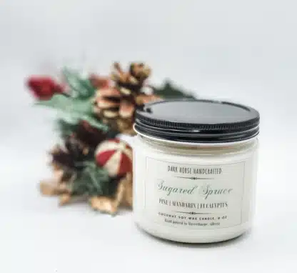 Sugared Spruce – Christmas Coconut Soy Candle - Image 2