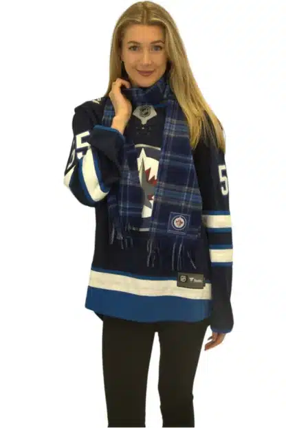 Patrick King Woollen Company – Winnipeg Jets Extra Long Lambswool Scarf - Image 2