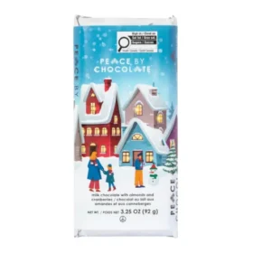 Peace by Chocolate Milk Chocolate Almonds Cranberries 92g Holiday Bar – Made in Nova Scotia