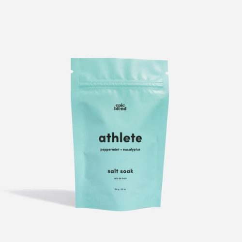 Epic Blend Athlete Salt Soak bag with eucalyptus and peppermint essential oils