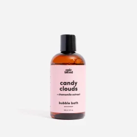 Epic Blend Candy Cloud Bubble Bath bottle with vanilla and lavender notes