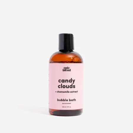 Epic Blend Candy Cloud Bubble Bath bottle with vanilla and lavender notes