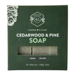 Crate 61 Cedarwood & Pine Bar Soap (3 Pack)