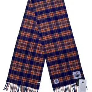 Patrick King Woollen Company – Edmonton Oilers Extra Long Lambswool Scarf